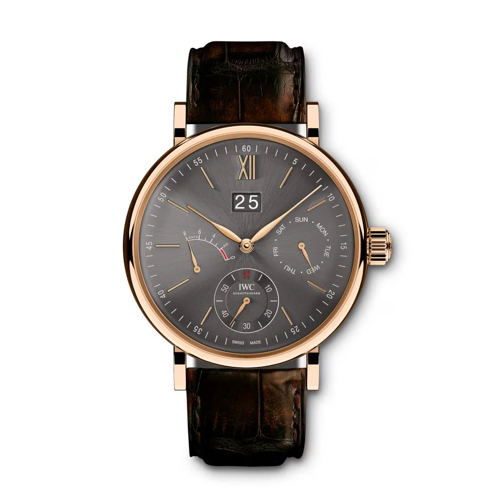 IWC Portofino Hand-Wound Day Date Rose Gold